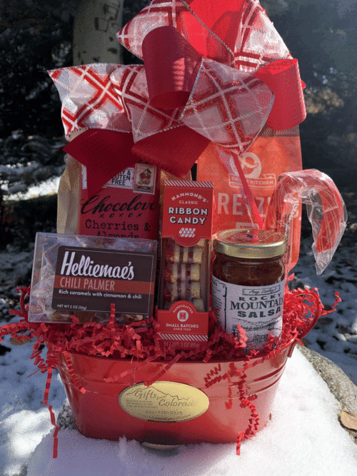 red rocks Colorado gift basket