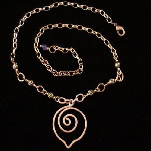 Aspen Leaf Design Necklace