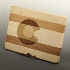 Colo flag cutting board large