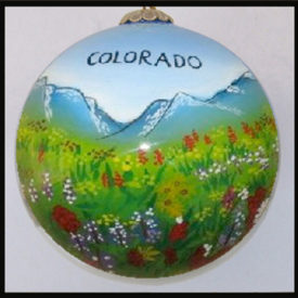 Scenic Colorado Christmas Ornament