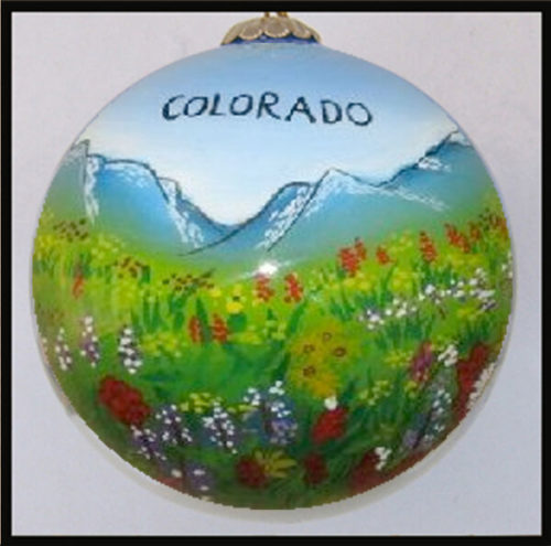 Scenic Colorado Christmas Ornament