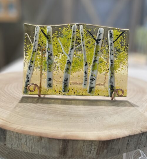 Aspen Glass Art Spring on Clear 4x6